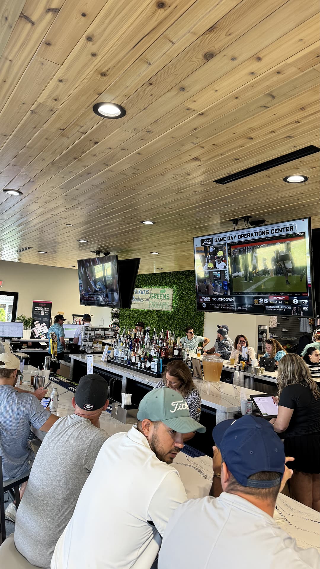 Golfers and guests at The Nash Bar & Grill